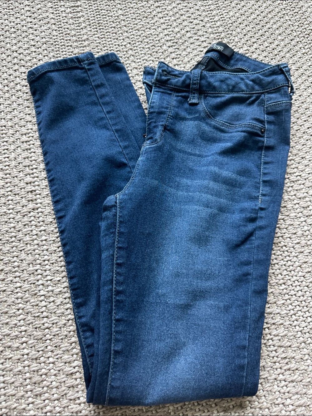 Slim High-Rise Skinny Jeans in Deep Indigo
